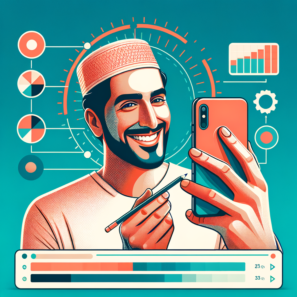 Person editing a selfie on a phone